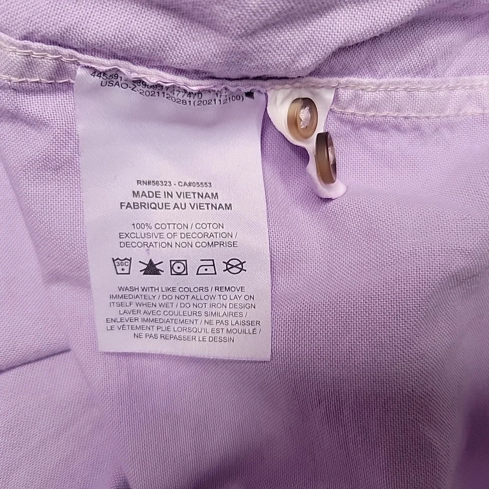 Nike Life Shirt Mens XXL Purple Button Down Long Sleeve Oxford Casual Sportswear